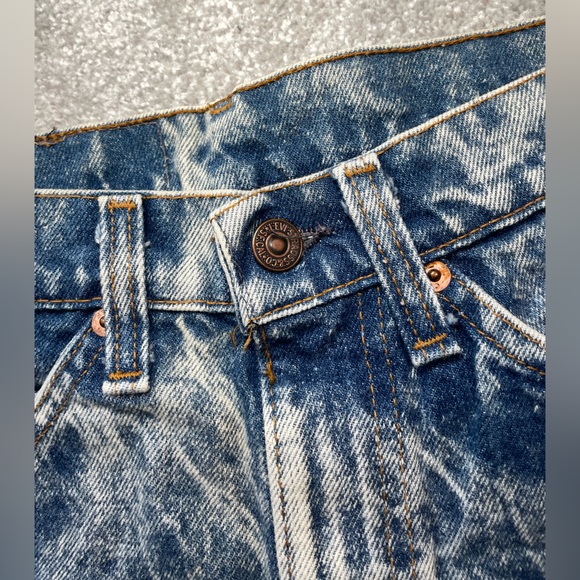 Levi's 509 RARE USA Made DeadStock New White-Washed Orange Tag Punk Vintage - Picture 6 of 8